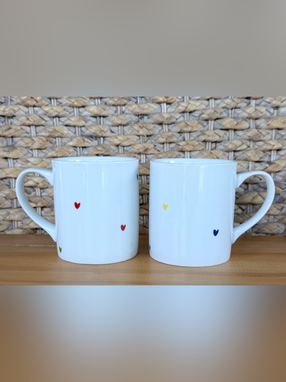 2 Williams Sonoma HRC Human Rights Campaign Heart Mug Pottery Barn West Elm Read